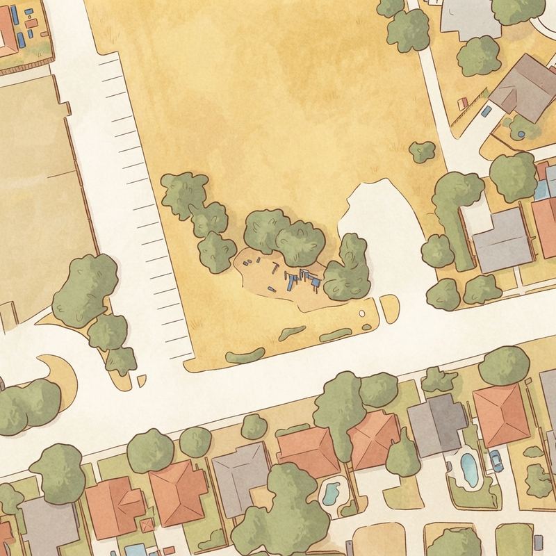 Illustrated map of Winsum Park