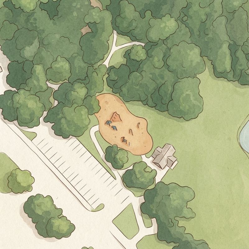 Illustrated map of Winters Park