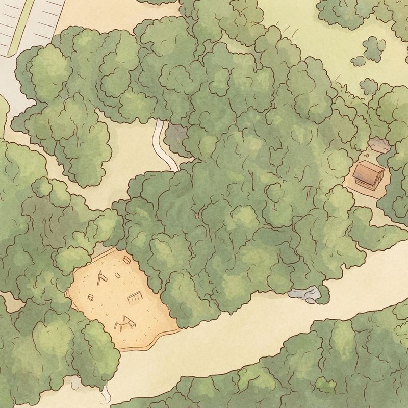 Illustrated map of Wonderview Park