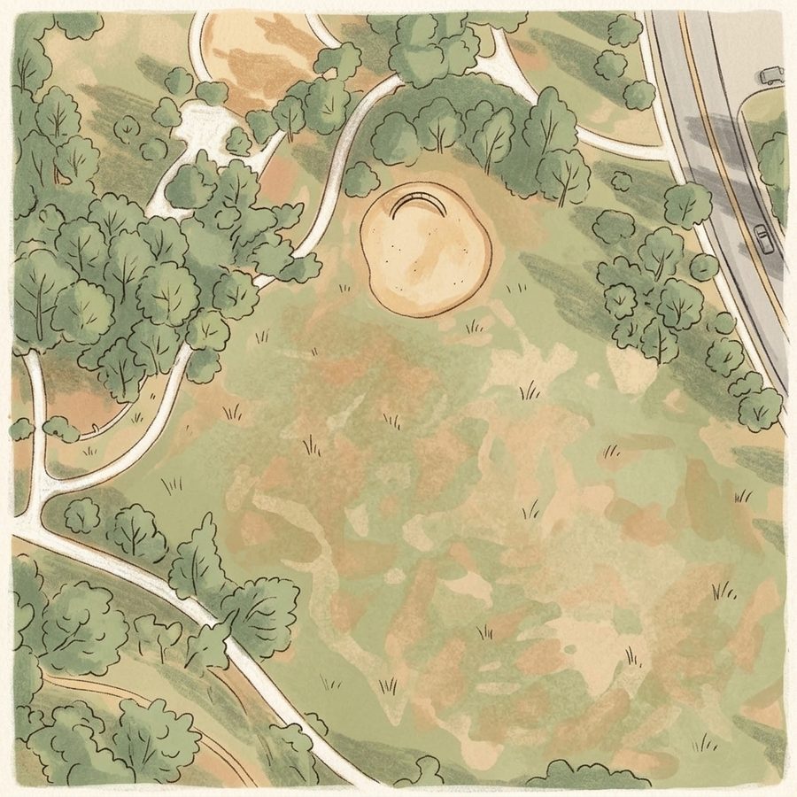 Illustrated map of Wood Run Park
