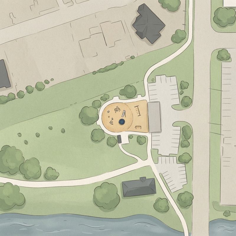 Illustrated map of Woodbridge Park
