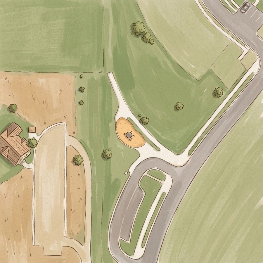 Illustrated map of Wright Park