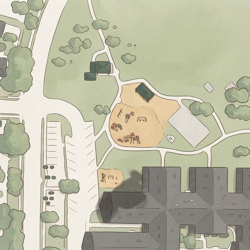 Illustrated map of Wyndsor Park