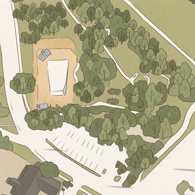 Illustrated map of Wynne Park