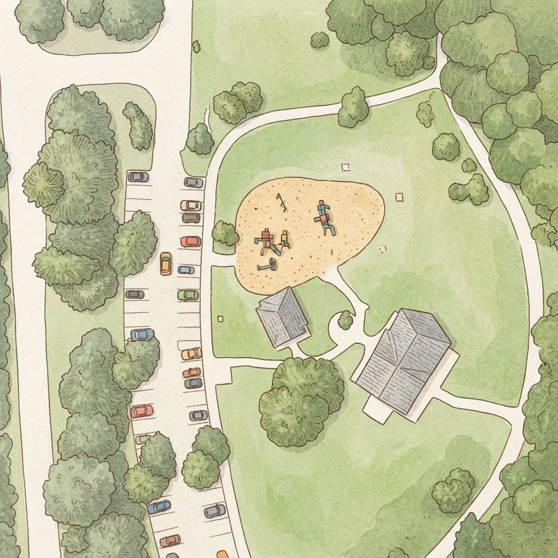 Illustrated map of Yellow River Park