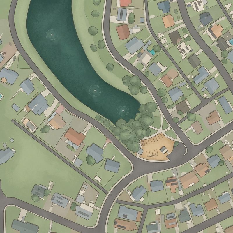 Illustrated map of Youngtown Maricopa Lake Park