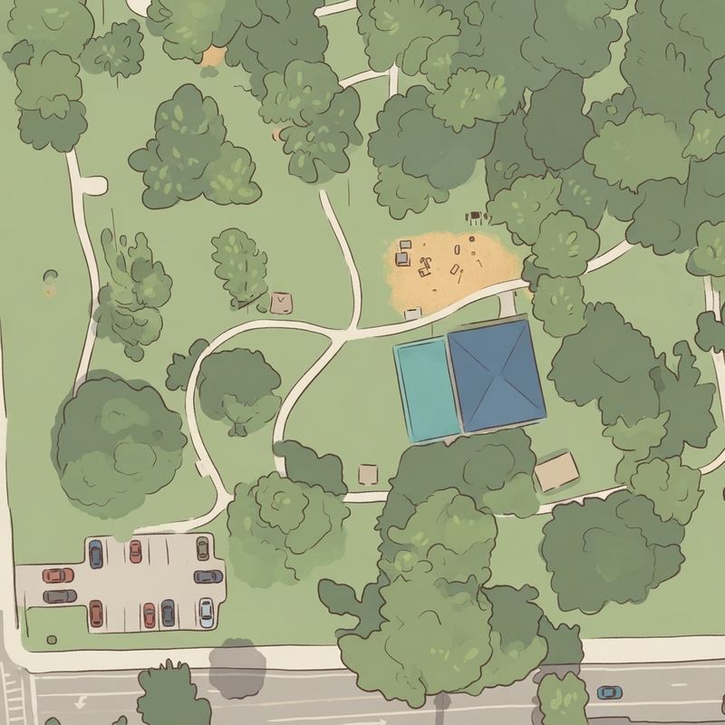 Illustrated map of Zinkil Park